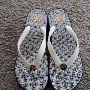 NWOT Tory Burch Platform Wedge Flip Flop